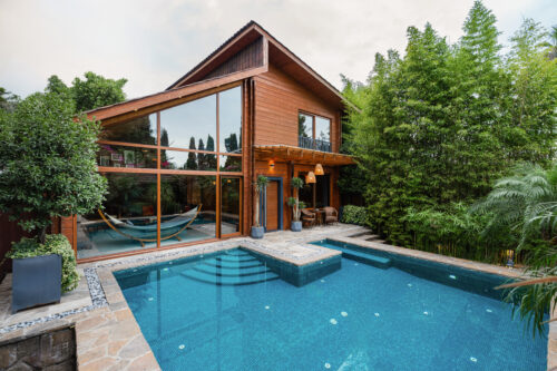 کلبه چوبی مدرن